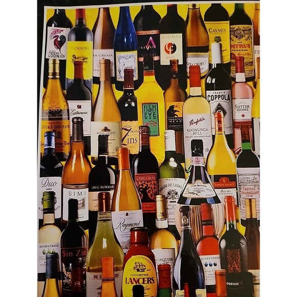 White Mountain 1000 Piece Jigsaw Puzzle FOR THE LOVE OF WINE Wine Bottles #1010T - Picture 8 of 9